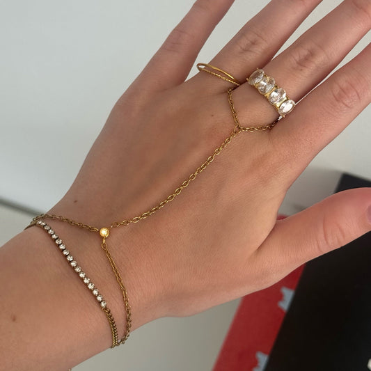 Dahlia Hand Chain - EVRYJEWELS