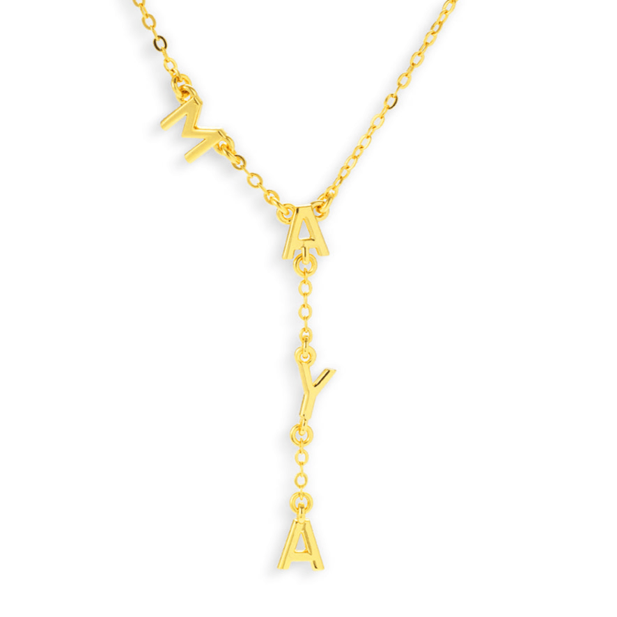 Custom/Personalized Name Drop Necklace - EVRYJEWELS