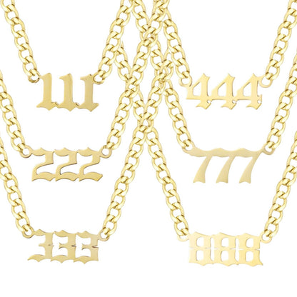Angel Number Necklace - EVRYJEWELS