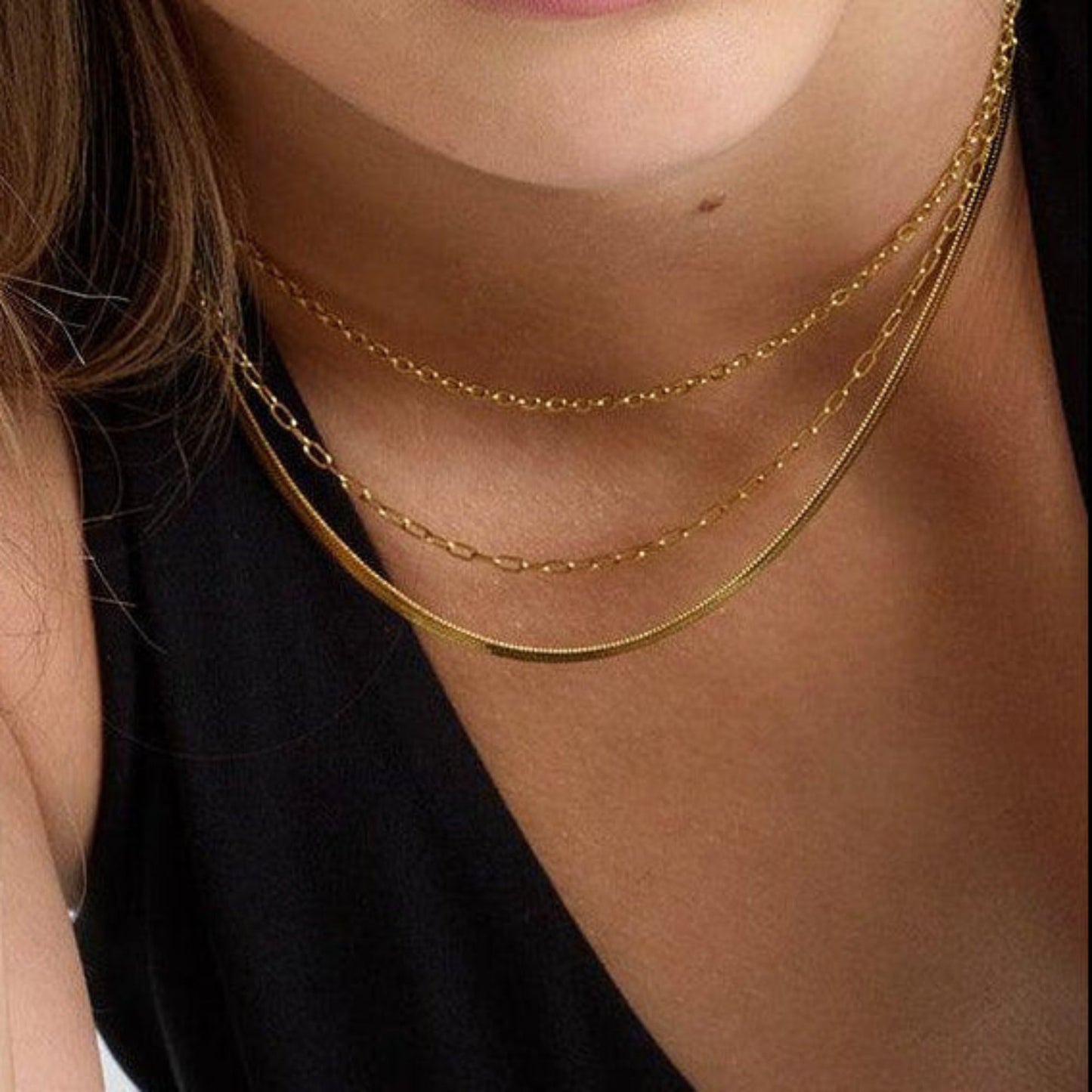 Fine Lines Bundle: 5 Piece Necklace and Bracelet Bundle - EVRYJEWELS