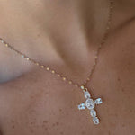Heavenly Glow Cross Necklace - EVRYJEWELS