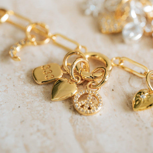 Peace and Love Charm - EVRYJEWELS