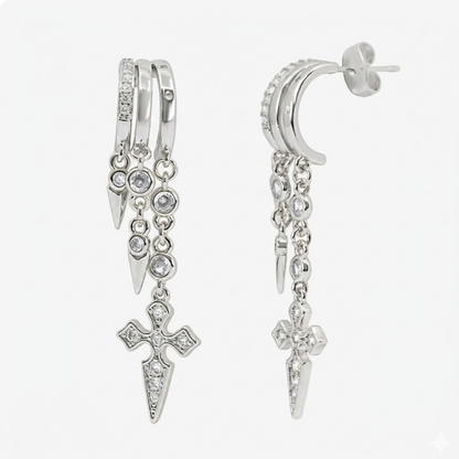 Sparkle Drop Charm Earrings - EVRYJEWELS