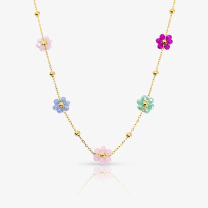 Daisy Pop Necklace & Bracelet 2 Piece Set - EVRYJEWELS