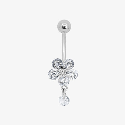 Flower Kiss Belly Ring - EVRYJEWELS