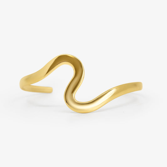 Icon Edge Arm Cuff Gold - EVRYJEWELS