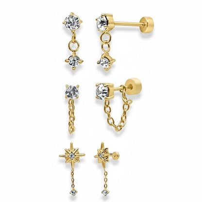 Flat Back Earrings Set Collection - EVRYJEWELS