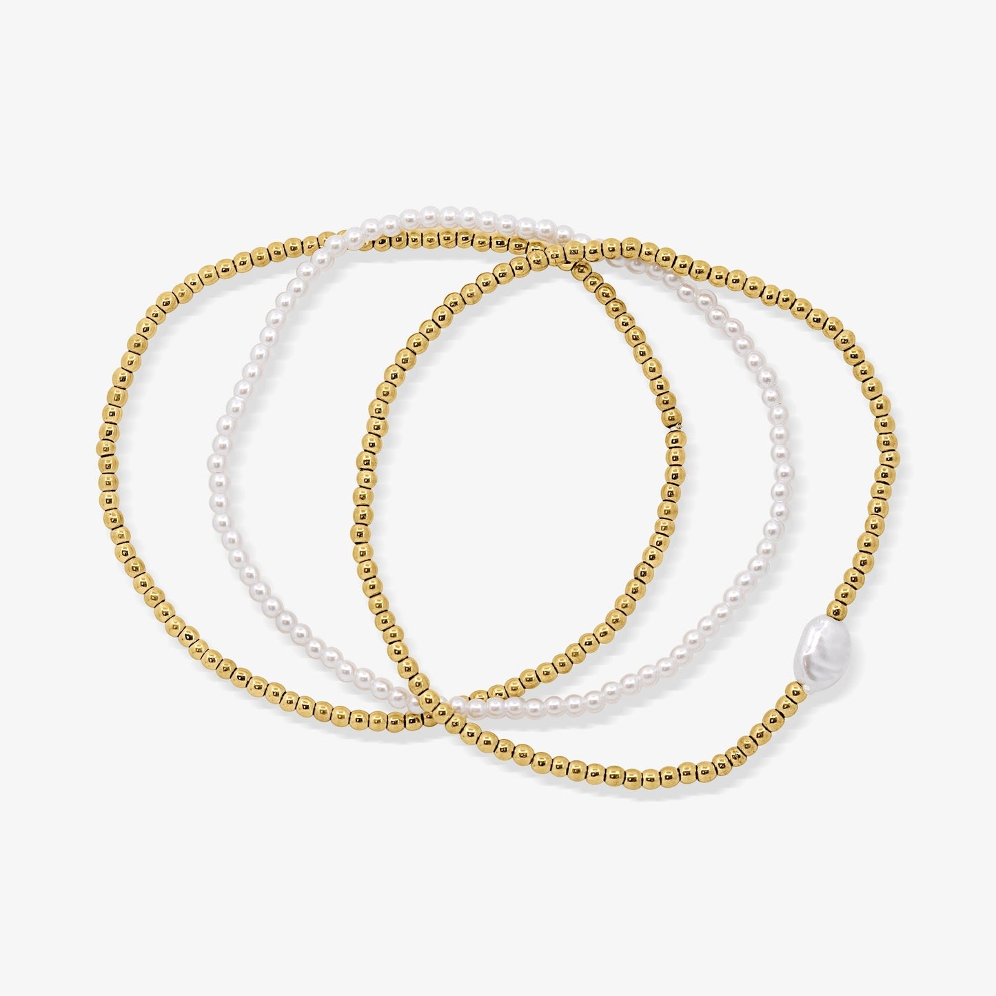 Sweet Luxe Beaded Bracelet 4 Piece Set - EVRYJEWELS