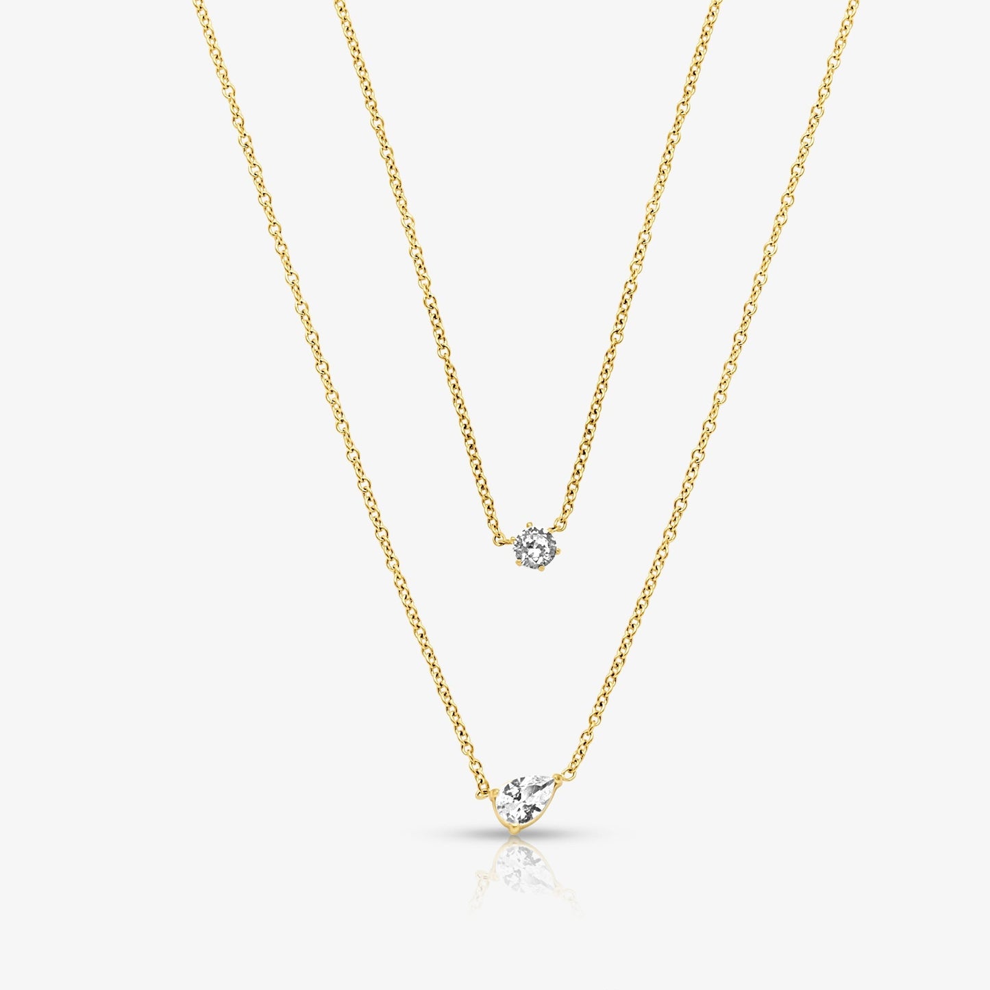 Whisper Shine Necklace 2 Piece Set - EVRYJEWELS